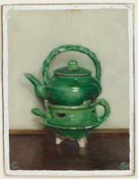 KS 1990 022
          <br/>
          Stilleven met theepot op een theelicht
          <br/>
          <em>Springer, Geertruida H. (1895-1988)</em>